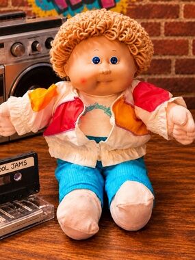 Vintage Cabbage Patch Kids HM-10 OK Factory Boy – Hip Hop Color Blocking Outfit